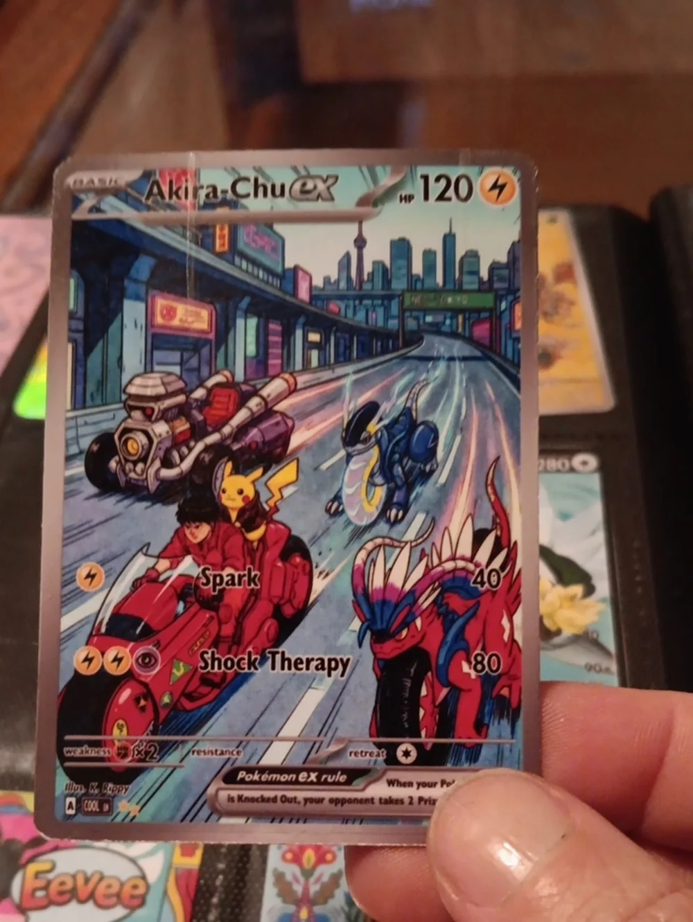 Akira-Chu EX Pokémon Card - Colorful Racing Art